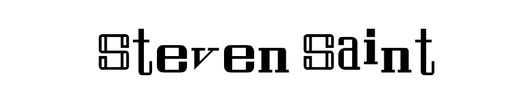 Steven Saint font preview
