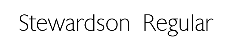 Stewardson Regular font preview