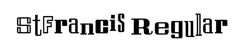 StFrancis Regular font preview