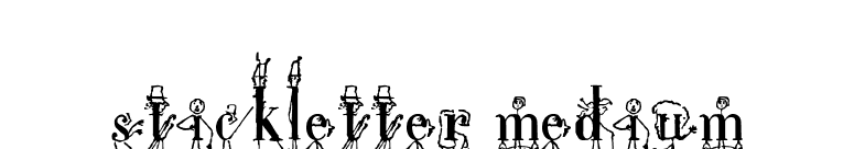 StickLetter Medium font preview