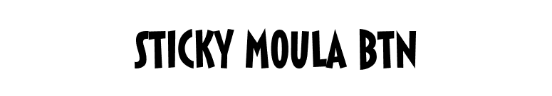 Sticky Moula BTN font preview