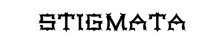 Stigmata font preview