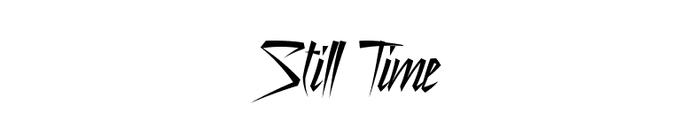Still Time font preview