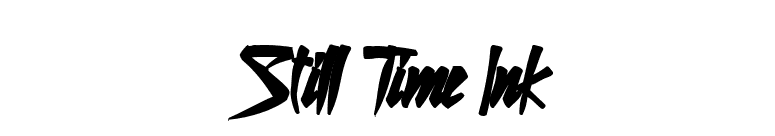 Still Time Ink font preview