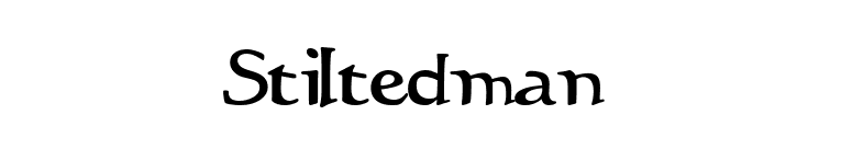 Stiltedman  font preview