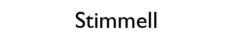 Stimmell font preview
