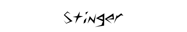 Stinger font preview