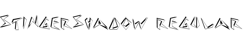 StingerShadow Regular font preview