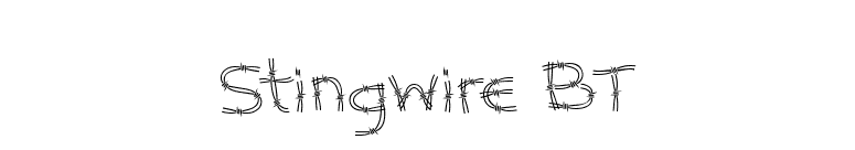 Stingwire BT font preview
