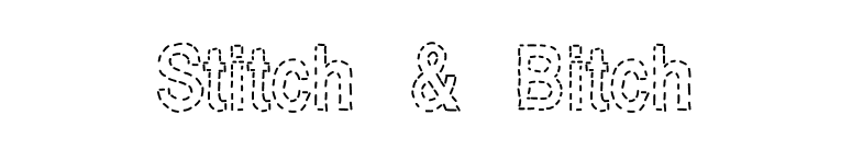 Stitch & Bitch font preview
