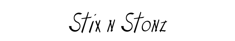 Stix n Stonz font preview