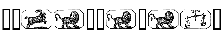 Stjernetegn font preview