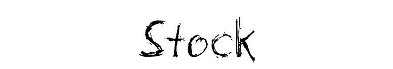 Stock font preview
