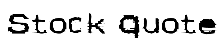Stock Quote font preview