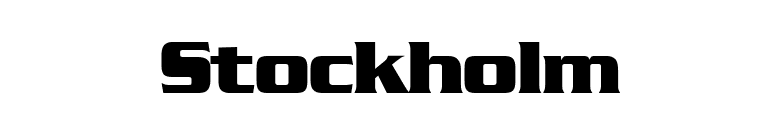 Stockholm font preview
