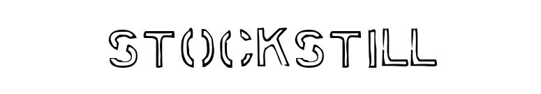 Stockstill font preview
