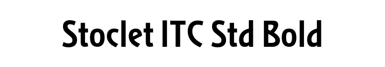 Stoclet ITC Std Bold font preview