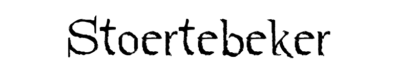 Stoertebeker font preview