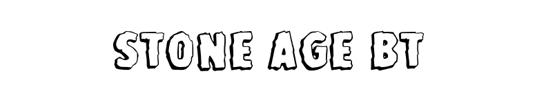 Stone Age BT font preview