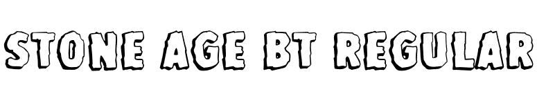 Stone Age BT Regular font preview