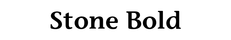 Stone Bold font preview