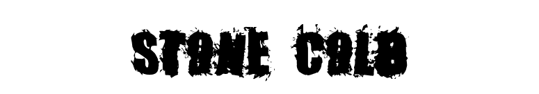Stone Cold font preview