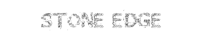 Stone Edge font preview