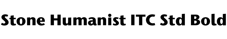 Stone Humanist ITC Std Bold font preview