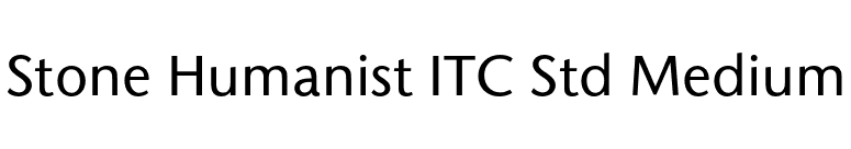 Stone Humanist ITC Std Medium font preview