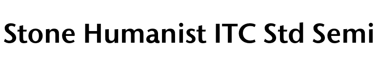 Stone Humanist ITC Std Semi font preview