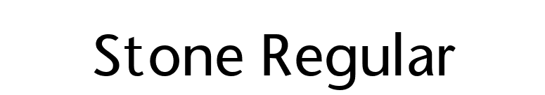 Stone Regular font preview