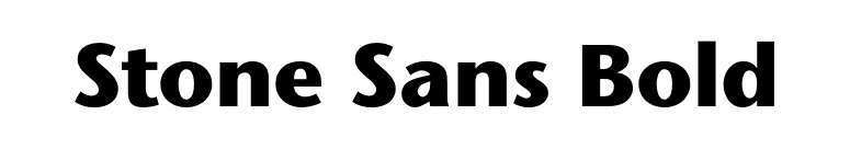 Stone Sans Bold font preview