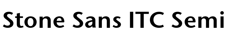 Stone Sans ITC Semi font preview