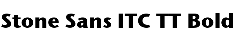 Stone Sans ITC TT Bold font preview
