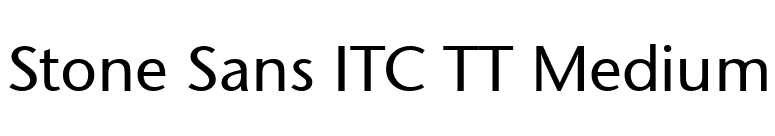 Stone Sans ITC TT Medium font preview