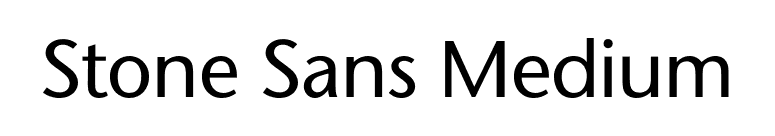 Stone Sans Medium font preview