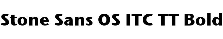 Stone Sans OS ITC TT Bold font preview