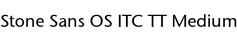 Stone Sans OS ITC TT Medium font preview