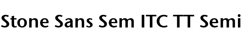 Stone Sans Sem ITC TT Semi font preview