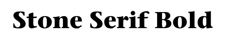 Stone Serif Bold font preview