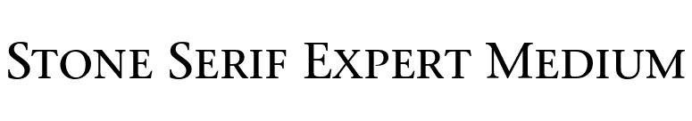 Stone Serif Expert Medium font preview