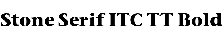 Stone Serif ITC TT Bold font preview
