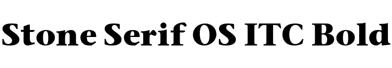 Stone Serif OS ITC Bold font preview