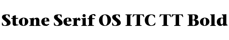 Stone Serif OS ITC TT Bold font preview