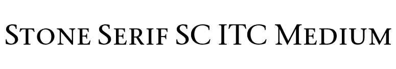 Stone Serif SC ITC Medium font preview