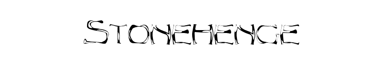 Stonehenge font preview
