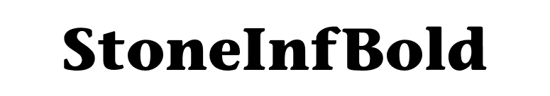 StoneInfBold font preview