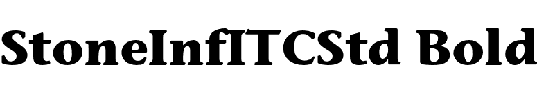 StoneInfITCStd Bold font preview