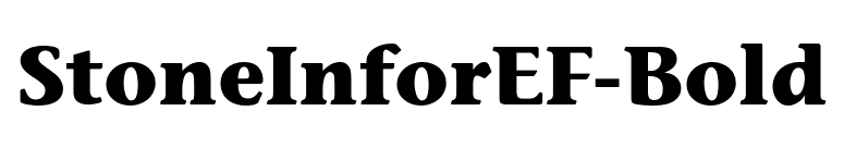 StoneInforEF-Bold font preview