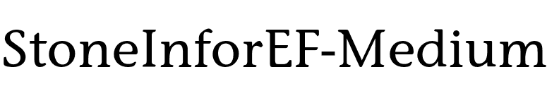 StoneInforEF-Medium font preview